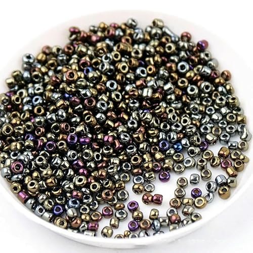 1,5 mm, 2 mm, 3,0 mm, 4,0 mm, Vintage-Metallic-Glasperlen, 15/0, 12/0, 8/0, 6/0, Rocailles-Perlen für Handarbeiten, Schmuckherstellung, DIY, handgefertigtes Nähen, 12–5 g, 3,0 mm, 180 S 1,5 mm, 2 mm, 3,0 mm, 4,0 mm, Vintage-Metallic-Glasperlen, 15/0, 12/0, 8/0, 6/0, Rocailles-Perlen für Handarbeiten, Schmuckherstellung, DIY, handgefertigtes Nähen, 12–5 g, 3,0 mm, 180 S von QPFNEI