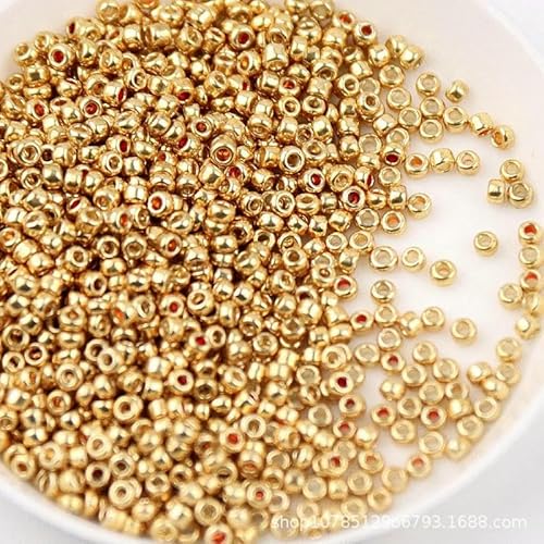 1,5 mm, 2 mm, 3,0 mm, 4,0 mm, Vintage-Metallic-Glasperlen, 15/0, 12/0, 8/0, 6/0, Rocailles-Perlen für Handarbeiten, Schmuckherstellung, DIY, handgefertigtes Nähen, 2–5 g, 4,0 mm, 72 Stü 1,5 mm, 2 mm, 3,0 mm, 4,0 mm, Vintage-Metallic-Glasperlen, 15/0, 12/0, 8/0, 6/0, Rocailles-Perlen für Handarbeiten, Schmuckherstellung, DIY, handgefertigtes Nähen, 2–5 g, 4,0 mm, 72 Stü von QPFNEI