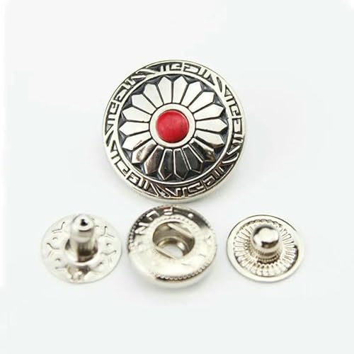 1 Satz Kupfer-Druckknopfverschluss Druckknopf Niet Nähen Lederknopf Handwerk Für Kleidung Kleidungsstück DIY Dekoration Zubehör-B 1 Satz Kupfer-Druckknopfverschluss Druckknopf Niet Nähen Lederknopf Handwerk Für Kleidung Kleidungsstück DIY Dekoration Zubehör-B von QPFNEI