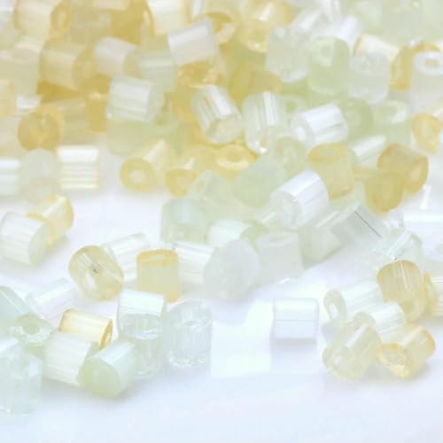 10/20/30 g mehrfarbige zylindrische Glasperlen aus Katzenauge, imitierte lose Abstandsperlen, DIY-Halsketten, Armband, Schmuckherstellung – Katze 4,0 mm, Mix2 – 10 g von QPFNEI
