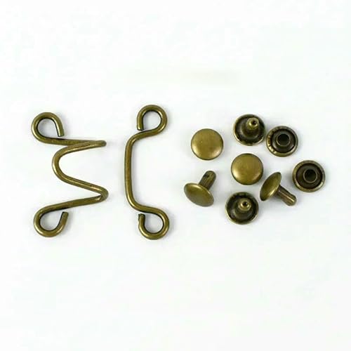 10/20 Sets 27 x 28/32 x 28 mm Metallnieten, gehäkelte Gürtelschnalle, Knopf zum Anpassen der Taille von Jeans, abnehmbare Haken, Hardware-Zubehör, Bronze, 32 x 28 m 10/20 Sets 27 x 28/32 x 28 mm Metallnieten, gehäkelte Gürtelschnalle, Knopf zum Anpassen der Taille von Jeans, abnehmbare Haken, Hardware-Zubehör, Bronze, 32 x 28 m von QPFNEI