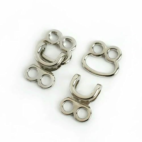 10/30/50 Stück 18/23/27 mm Kleiderhaken für Hosen, Röcke, Metallknöpfe, DIY-Kleiderkragenhaken, Dekor, Nähzubehör, Silber, 18 mm, 30 Stück 10/30/50 Stück 18/23/27 mm Kleiderhaken für Hosen, Röcke, Metallknöpfe, DIY-Kleiderkragenhaken, Dekor, Nähzubehör, Silber, 18 mm, 30 Stück von QPFNEI