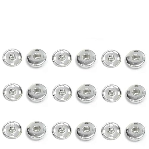 10/50Set 10–21 mm Metall-Aufnähknöpfe, schwarz/silberfarben, DIY-Nähen, Kleidung, Druckknöpfe, Basteln, Druckknöpfe, Knopf-Silber, 10 mm, 10er-Set 10/50Set 10–21 mm Metall-Aufnähknöpfe, schwarz/silberfarben, DIY-Nähen, Kleidung, Druckknöpfe, Basteln, Druckknöpfe, Knopf-Silber, 10 mm, 10er-Set von QPFNEI