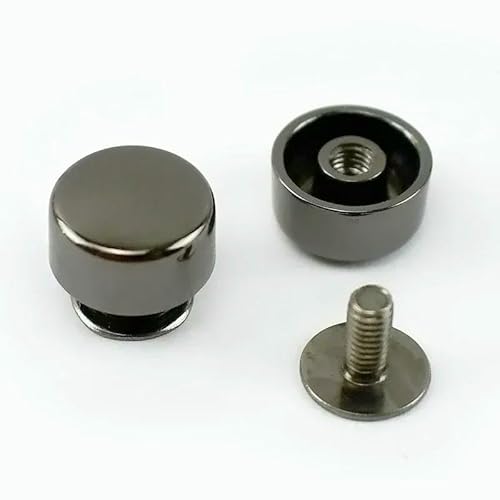 10–50 Stück runde Nieten, Nägel, Schrauben für Taschen, dekorative Nieten, Knöpfe, Nägel, Metallschnalle, Karabinerhaken, Leder, DIY-Hardware, Lederhandwerk, 10 mm, 10 Stück, von QPFNEI