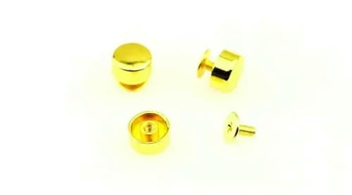 10–50 Stück runde Nieten, Nägel, Schrauben für Taschen, dekorative Nieten, Knöpfe, Nägel, Metallschnalle, Karabinerhaken, Leder, DIY-Hardware, Lederhandwerk, 10 mm, 50 Stück, von QPFNEI