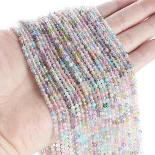 10 Stränge/Los Neue Katzenaugen-Kristallperlen, facettierte lose Glasperlen für die Schmuckherstellung, DIY-Armband, Halskette, Ohrringe, Mix 2–2 mm (1750 Stück) von QPFNEI
