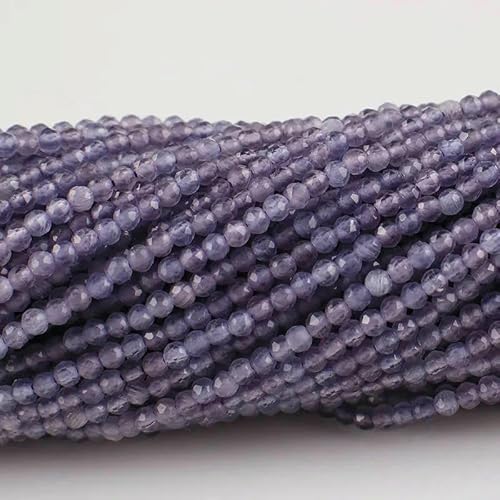 10 Stränge/Los Neue Katzenaugen-Kristallperlen, facettierte lose Glasperlen zur Schmuckherstellung, DIY-Armband, Halskette, Ohrringe, Amethystviolett, 2 mm (1750 Stück) von QPFNEI