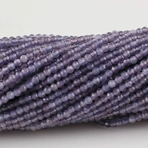 10 Stränge/Los Neue Katzenaugen-Kristallperlen, facettierte lose Glasperlen zur Schmuckherstellung, DIY-Armband, Halskette, Ohrringe, Amethystviolett, 2 mm (1750 Stück) von QPFNEI