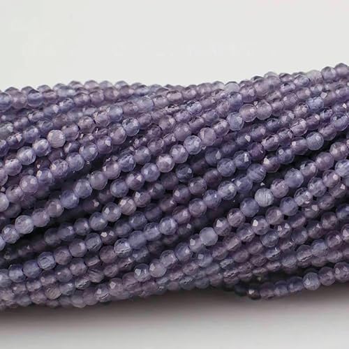 10 Stränge/Los Neue Katzenaugen-Kristallperlen, facettierte lose Glasperlen zur Schmuckherstellung, DIY-Armband, Halskette, Ohrringe, Amethystviolett, 3,0 mm (1150 Stück) von QPFNEI