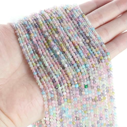 10 Stränge/Los Neue Katzenaugen-Kristallperlen, facettierte lose Glasperlen zur Schmuckherstellung, DIY-Armband, Halskette, Ohrringe, Mix 2–3,0 mm (1150 Stück) von QPFNEI