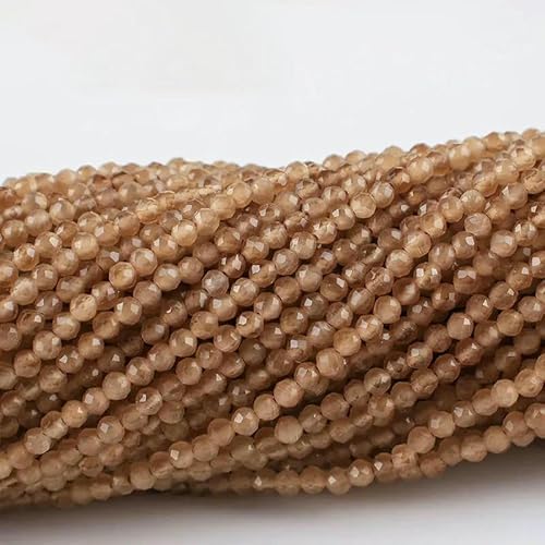 10 Stränge/Los Neue Katzenaugen-Kristallperlen, facettierte lose Glasperlen zur Schmuckherstellung, DIY-Armband, Halskette, Ohrringe, Mokkabraun, 2 mm (1750 Stück) von QPFNEI