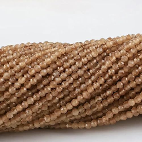 10 Stränge/Los Neue Katzenaugen-Kristallperlen, facettierte lose Glasperlen zur Schmuckherstellung, DIY-Armband, Halskette, Ohrringe, Mokkabraun, 2 mm (1750 Stück) von QPFNEI