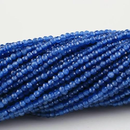 10 Stränge/Los Neue Katzenaugen-Kristallperlen, facettierte lose Glasperlen zur Schmuckherstellung, DIY-Armband, Halskette, Ohrringe, Saphirblau, 2 mm (1750 Stück) von QPFNEI