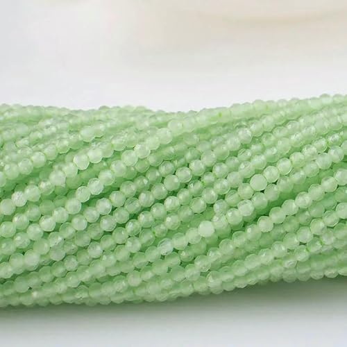 10 Stränge/Los Neue Katzenaugen-Kristallperlen, facettierte lose Glasperlen zur Schmuckherstellung, DIY-Armband, Halskette, Ohrringe, Seeglasgrün, 2 mm (1750 Stück) von QPFNEI