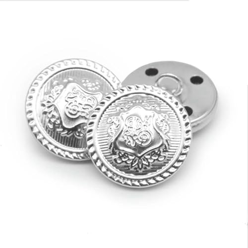 10 Stück/Los 15/18/20/23/25 mm Vintage Kupfer Metallknöpfe Kleidungsstück Mantel Nähzubehör Knöpfe für Kleidung Handwerk DIY-NO09-18mm von QPFNEI