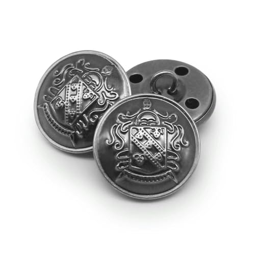 10 Stück/Los 15/18/20/23/25 mm Vintage Kupfer Metallknöpfe Kleidungsstück Mantel Nähzubehör Knöpfe für Kleidung Handwerk DIY-NO20-20mm von QPFNEI