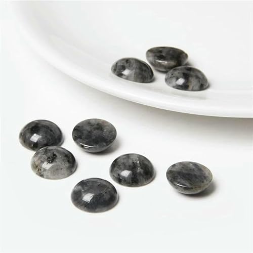 10 Stück/Los Naturstein-Cabochons, runde Perlenfassung, Cabochon-Perlen für Anhänger, Ringe, Ohrringe, Halsketten, Schmuck, DIY-Zubehör, 25.Labradorit, 6 mm 10 Stück/Los Naturstein-Cabochons, runde Perlenfassung, Cabochon-Perlen für Anhänger, Ringe, Ohrringe, Halsketten, Schmuck, DIY-Zubehör, 25.Labradorit, 6 mm von QPFNEI