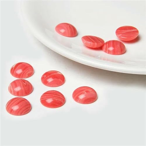 10 Stück/Los Naturstein-Cabochons, runde Perlenfassung, Cabochon-Perlen für Anhänger, Ringe, Ohrringe, Halsketten, Schmuck, DIY-Zubehör, 7, Synthetischer Achat, 8 mm 10 Stück/Los Naturstein-Cabochons, runde Perlenfassung, Cabochon-Perlen für Anhänger, Ringe, Ohrringe, Halsketten, Schmuck, DIY-Zubehör, 7, Synthetischer Achat, 8 mm von QPFNEI