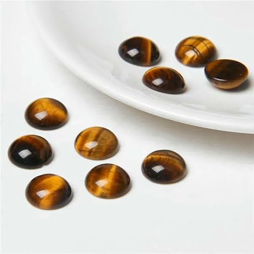 10 Stück/Los Naturstein-Cabochons, runde Perlenfassung, Cabochon-Perlen für Anhänger, Ringe, Ohrringe, Halsketten, Schmuck, DIY-Zubehör, 8, Tigerauge, 4,0 mm 10 Stück/Los Naturstein-Cabochons, runde Perlenfassung, Cabochon-Perlen für Anhänger, Ringe, Ohrringe, Halsketten, Schmuck, DIY-Zubehör, 8, Tigerauge, 4,0 mm von QPFNEI