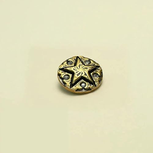 10 Stück/Los Neue Metallknöpfe Retro Kupfermantel Nähen für Herren- und Damenbekleidung Dekoration Knopfzubehör-10 Stück S12-18mm 10 Stück/Los Neue Metallknöpfe Retro Kupfermantel Nähen für Herren- und Damenbekleidung Dekoration Knopfzubehör-10 Stück S12-18mm von QPFNEI