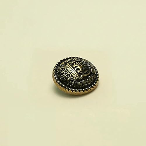 10 Stück/Los Neue Metallknöpfe Retro Kupfermantel Nähen für Herren- und Damenbekleidung Dekoration Knopfzubehör-10 Stück S19-18mm 10 Stück/Los Neue Metallknöpfe Retro Kupfermantel Nähen für Herren- und Damenbekleidung Dekoration Knopfzubehör-10 Stück S19-18mm von QPFNEI