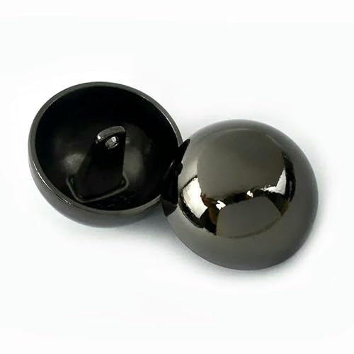 10 Stück 10–28 mm Metallknopf, rund, für Mantel, Jacke, Kleid, flach, Pilz, dekorative Knöpfe, DIY-Kleidung, Schnalle, Nähzubehör, E2-1, GunBlack, 28 mm 10 Stück 10–28 mm Metallknopf, rund, für Mantel, Jacke, Kleid, flach, Pilz, dekorative Knöpfe, DIY-Kleidung, Schnalle, Nähzubehör, E2-1, GunBlack, 28 mm von QPFNEI