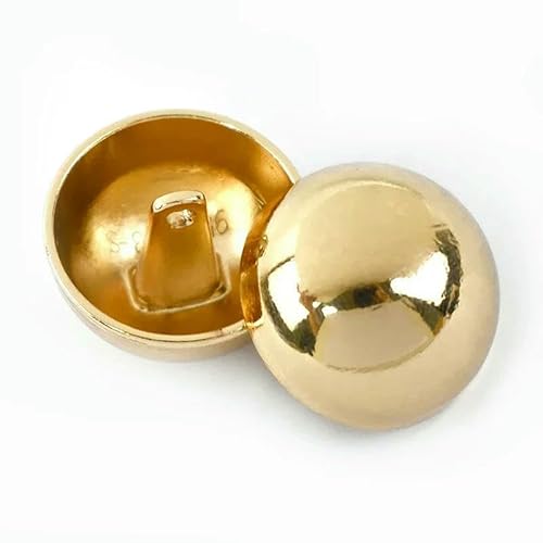10 Stück 10–28 mm Metallknopf, rund, für Mantel, Jacke, Kleid, flach, Pilz, dekorative Knöpfe, DIY-Kleidung, Schnalle, Nähzubehör, E2-1, Hellgold, 18 mm 10 Stück 10–28 mm Metallknopf, rund, für Mantel, Jacke, Kleid, flach, Pilz, dekorative Knöpfe, DIY-Kleidung, Schnalle, Nähzubehör, E2-1, Hellgold, 18 mm von QPFNEI