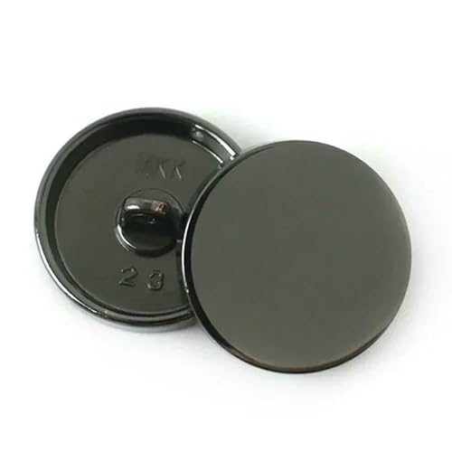 10 Stück 10–28 mm Metallknopf, rund, für Mantel, Jacke, Kleid, flach, Pilz, dekorative Knöpfe, DIY-Kleidung, Schnalle, Nähzubehör, E3-1, GunBlack, 18 mm 10 Stück 10–28 mm Metallknopf, rund, für Mantel, Jacke, Kleid, flach, Pilz, dekorative Knöpfe, DIY-Kleidung, Schnalle, Nähzubehör, E3-1, GunBlack, 18 mm von QPFNEI