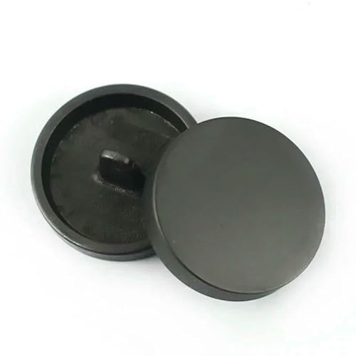 10 Stück 10–28 mm Metallknopf, rund, für Mantel, Jacke, Kleid, flach, Pilz, dekorative Knöpfe, DIY-Kleidung, Schnalle, Nähzubehör, E3-1, Matte Gun, 15 mm von QPFNEI