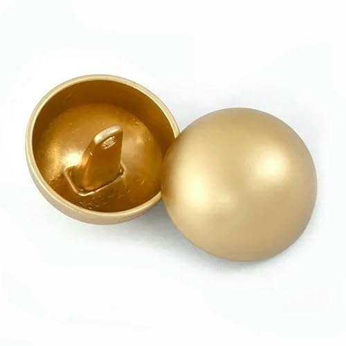 10 Stück 10–28 mm Metallknopf, rund, für Mantel, Jacke, Kleid, flach, Pilz, dekorative Knöpfe, DIY-Kleidung, Schnalle, Nähzubehör-E2-1-Mattgold-12 mm von QPFNEI