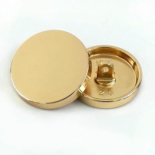 10 Stück 10–28 mm flache runde Metallknöpfe zum Nähen von Hemden, Handtaschen, Knöpfen, Kleidungsstücken, Jeans, Dekorverschluss, DIY, handgefertigtes Zubehör, Hellgold, 28 mm 10 Stück 10–28 mm flache runde Metallknöpfe zum Nähen von Hemden, Handtaschen, Knöpfen, Kleidungsstücken, Jeans, Dekorverschluss, DIY, handgefertigtes Zubehör, Hellgold, 28 mm von QPFNEI
