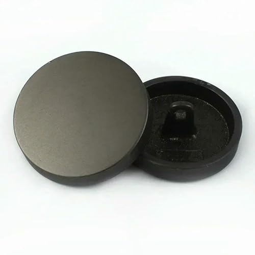10 Stück 10–28 mm flache runde Metallknöpfe zum Nähen von Hemden, Handtaschen, Knöpfen, Kleidungsstücken, Jeans, Dekorverschluss, DIY, handgefertigtes Zubehör, MattGun, 28 mm von QPFNEI