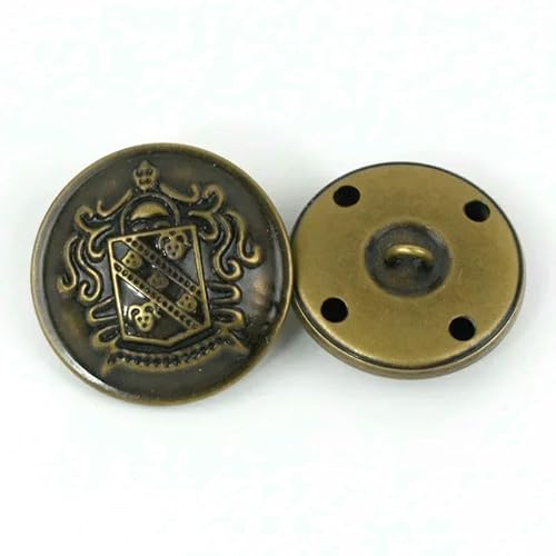 10 Stück 12–30 mm Metallknöpfe für Jacken, Mäntel, Retro-Kupfer-Ösenknopf, Kleidungsdekoration, Schnallenverschluss, DIY-Nähzubehör, B3-13-Bronze-15 mm 10 Stück 12–30 mm Metallknöpfe für Jacken, Mäntel, Retro-Kupfer-Ösenknopf, Kleidungsdekoration, Schnallenverschluss, DIY-Nähzubehör, B3-13-Bronze-15 mm von QPFNEI