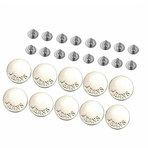 10 Stück 17 mm Jeansknöpfe für Herren und Damen zum Nähen – abnehmbare Hosen zum Ändern der Taillengröße, Knöpfe, Zubehör, Stil 17, 10 Stück 10 Stück 17 mm Jeansknöpfe für Herren und Damen zum Nähen – abnehmbare Hosen zum Ändern der Taillengröße, Knöpfe, Zubehör, Stil 17, 10 Stück von QPFNEI