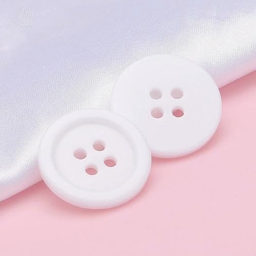 10 Stück 25 mm bunte 4-Loch-Knöpfe für Kinderkleidung, Hemden, runde Harzknöpfe für Handarbeiten, DIY-Nähzubehör-1–23,0 mm (10 Stück) von QPFNEI