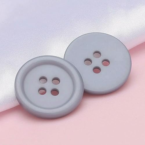 10 Stück 25 mm bunte 4-Loch-Knöpfe für Kinderkleidung, Hemden, runde Harzknöpfe für Handarbeiten, DIY-Nähzubehör-12–25 mm (10 Stück) von QPFNEI
