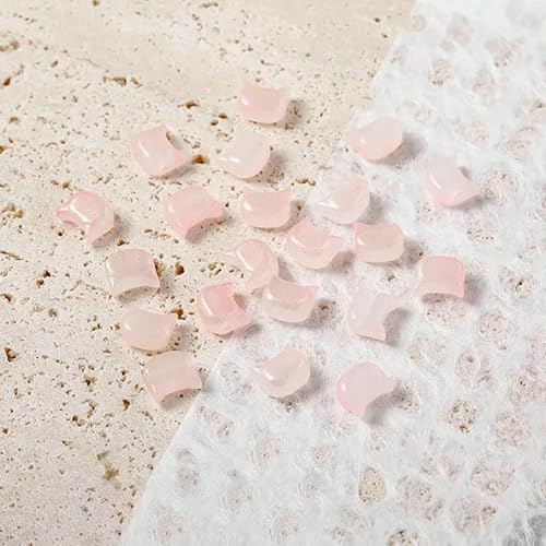 10 Stück 6 x 7 mm Katzenkopf-Glasperlen, süße Lampwork-Perlen, zum Basteln von Schmuckstücken für Armbänder, Halsketten, Ohrringe, Zubehör, fen-7 mm (10 Stück) von QPFNEI