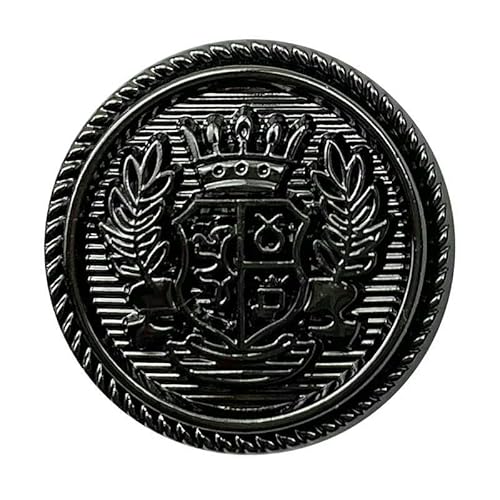 10 Stück Metallknöpfe mit Kronenmuster und Schaft, goldene Knöpfe, Vintage-Stil, britischer College-Stil, Anzug, Mantel, Kleidung, Knöpfe, Dekor, Nähzubehör, C, 15 mm 10 Stück Metallknöpfe mit Kronenmuster und Schaft, goldene Knöpfe, Vintage-Stil, britischer College-Stil, Anzug, Mantel, Kleidung, Knöpfe, Dekor, Nähzubehör, C, 15 mm von QPFNEI