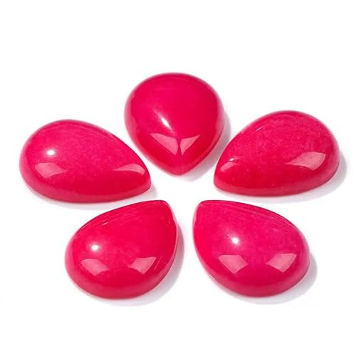 10 Stück natürliche flache Tigerauge-Stein-Cabochon-Perlen, Wassertropfen-Patch, Kamee-Perlen zur Schmuckherstellung, DIY-Ring, Ohrringe, Armbänder, Nr. 15, Chalcedon, 6 x 8 mm 10 Stück natürliche flache Tigerauge-Stein-Cabochon-Perlen, Wassertropfen-Patch, Kamee-Perlen zur Schmuckherstellung, DIY-Ring, Ohrringe, Armbänder, Nr. 15, Chalcedon, 6 x 8 mm von QPFNEI