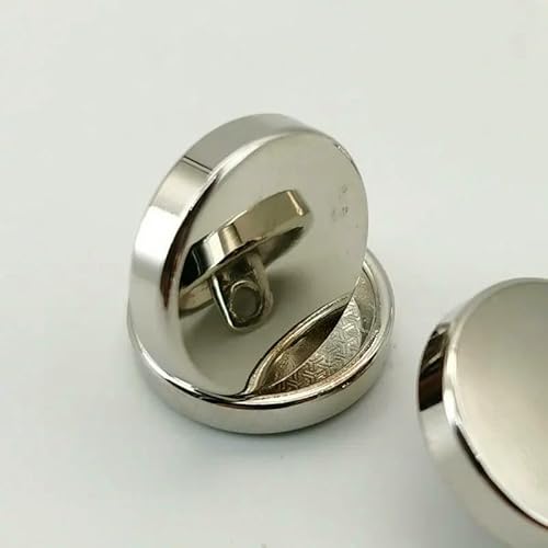 10 Stück runde, glatte, flache goldene Metallknöpfe für Kleidung, Jeans, Blusen, Mini-Nähzubehör, Designer-Nähknöpfe, Großhandel, 2–20 mm, 10 Stück von QPFNEI