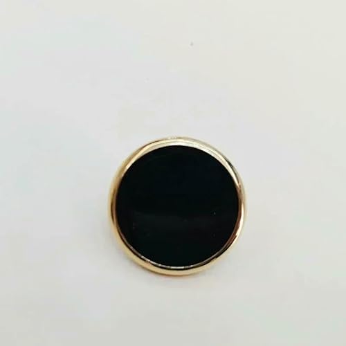 10 Stück schöne goldfarbene Knöpfe 11/15/21 mm Schaftknöpfe Kleidung Nähzubehör-Schwarz-15 mm von QPFNEI