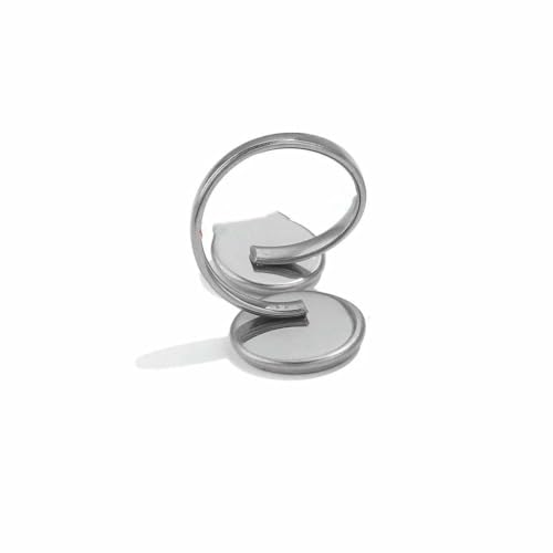 10 Stück verstellbare Ringfassungen aus Edelstahl, blanke Basis, Glascabochons, Kameen-Lünetten, DIY-Tablett, blanke Ringe, Schmuckzubehör, Z2094SC 10 Stück verstellbare Ringfassungen aus Edelstahl, blanke Basis, Glascabochons, Kameen-Lünetten, DIY-Tablett, blanke Ringe, Schmuckzubehör, Z2094SC von QPFNEI
