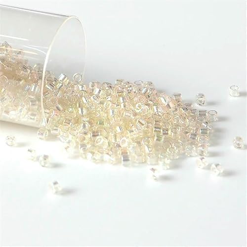 10 g 2000 Stück Perlen Transparente Rocailles-Perlen in Regenbogenfarben für Handarbeiten, Schmuckherstellung, Armband, DIY-DB109-1,6 mm 2000 Stück 10 g 2000 Stück Perlen Transparente Rocailles-Perlen in Regenbogenfarben für Handarbeiten, Schmuckherstellung, Armband, DIY-DB109-1,6 mm 2000 Stück von QPFNEI
