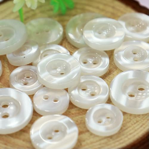 10 mm – 15 mm, 2 Löcher, breite Krempe, perlmuttweißes Harz, Hemdknöpfe zum Nähen von Basic-Hemden, Pullovern, Pyjama-Knöpfen, Zubehör, 11 mm, 72 Stück 10 mm – 15 mm, 2 Löcher, breite Krempe, perlmuttweißes Harz, Hemdknöpfe zum Nähen von Basic-Hemden, Pullovern, Pyjama-Knöpfen, Zubehör, 11 mm, 72 Stück von QPFNEI