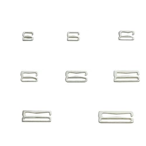 100 Stück/Los 6 mm ~ 25 mm Metall-BH-Träger-Einstellschnallen Unterwäsche-Schieberringe Clips zur Dessous-Einstellung DIY-Zubehör-25 mm-Silberhaken 100 Stück/Los 6 mm ~ 25 mm Metall-BH-Träger-Einstellschnallen Unterwäsche-Schieberringe Clips zur Dessous-Einstellung DIY-Zubehör-25 mm-Silberhaken von QPFNEI