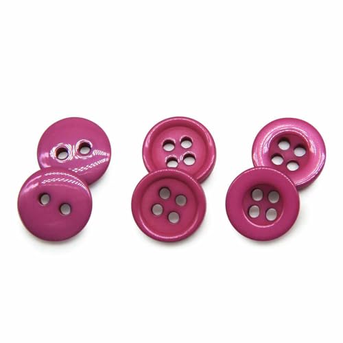 100 Stück/Los Harz-Nähknöpfe, rund, 9/10/11 mm, zum Aufnähen, Zubehör, handgefertigt, Kinderknöpfe, Basteln, DIY-Rose406-NO004, 9 mm von QPFNEI