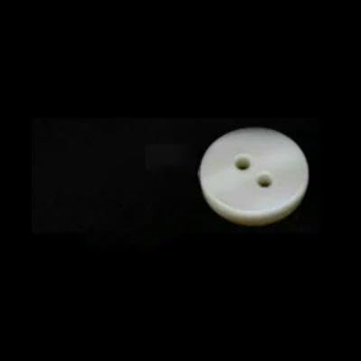 100 Stück/Los echte natürliche Muschelknöpfe 10 mm/15 mm/20 mm 2-Loch flache Perlmuttknöpfe dicker Knopf-12 mm von QPFNEI
