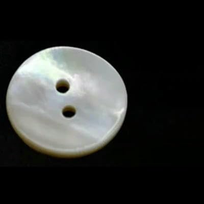 100 Stück/Los echte natürliche Muschelknöpfe 10 mm/15 mm/20 mm 2-Loch flache Perlmuttknöpfe dicker Knopf-25 mm von QPFNEI