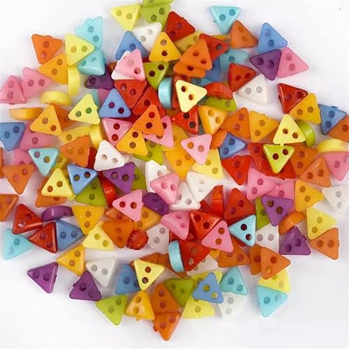 100 Stück Mini-Knöpfe, Puppenkleidung, runde Schnallen, Knöpfe für handgefertigte Cartoon-Kleidungsstücke, Nähen, DIY-Handarbeiten-06 von QPFNEI