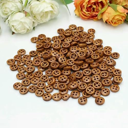 100 Stück oder 200 Stück/Los Mix Mini-Knöpfe für Basteln, Scrapbooking, kleine Holzknöpfe 9 mm - 10 mm, Bastelbedarf, Heimdekoration, 9 mm, 4 h, Shenka, 100 Stü 100 Stück oder 200 Stück/Los Mix Mini-Knöpfe für Basteln, Scrapbooking, kleine Holzknöpfe 9 mm - 10 mm, Bastelbedarf, Heimdekoration, 9 mm, 4 h, Shenka, 100 Stü von QPFNEI